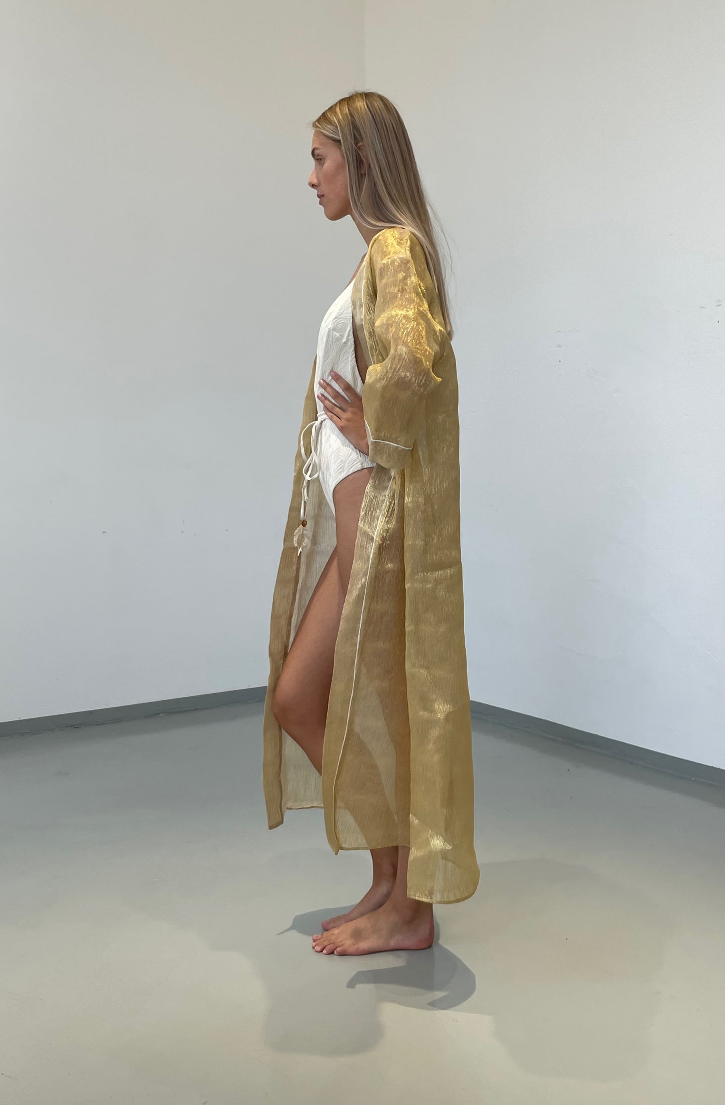 Saudade lamè Ivory
