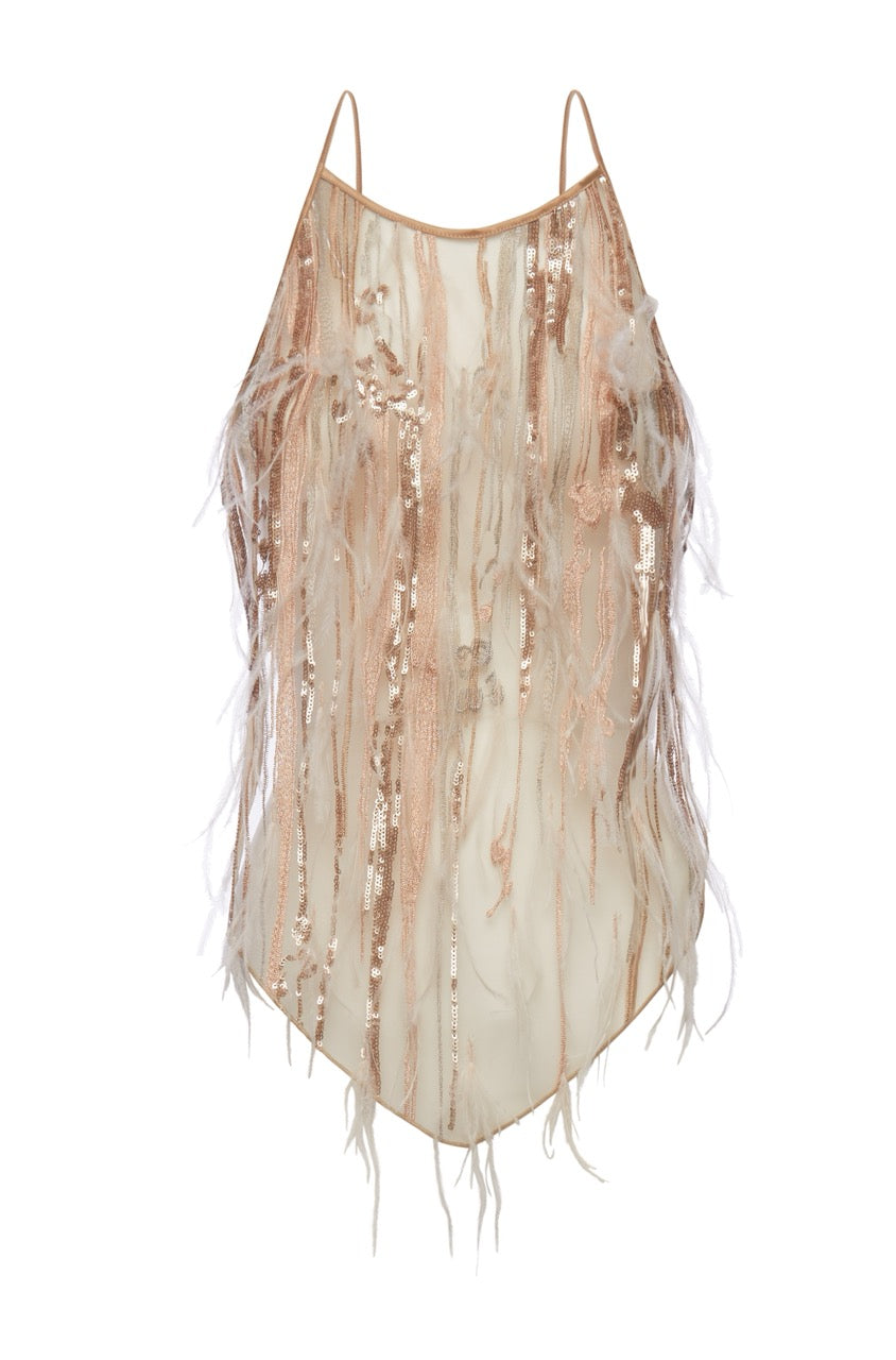 La Nuit Angel Feathers top